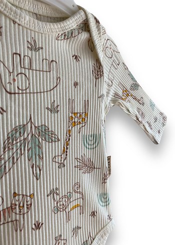 Necixs Uzun Kollu Pamuklu Bebek zıbın  3'lü Set - Görsel 6