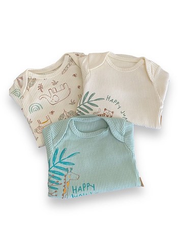 Necixs Uzun Kollu Pamuklu Bebek zıbın  3'lü Set - Görsel 2