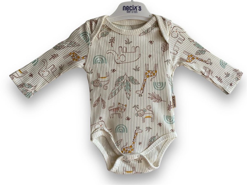 Necixs Uzun Kollu Pamuklu Bebek zıbın  3'lü Set - Görsel 5