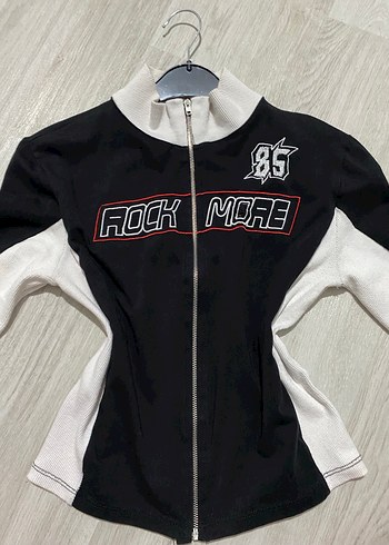Siyah Mini Rock Punk Fermuarlı Ceket