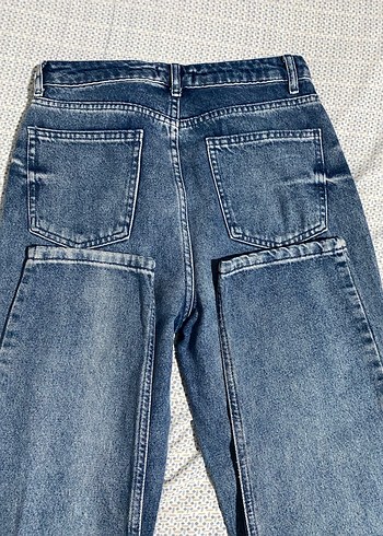 m Beden Mavi Regular Fit Denim Kadın Jean