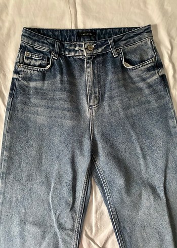 Gri-Mavi Denim Straight Jeans - Görsel 2