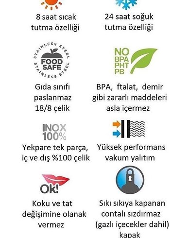 LAKEN 1 LT. TERMOS - Görsel 6