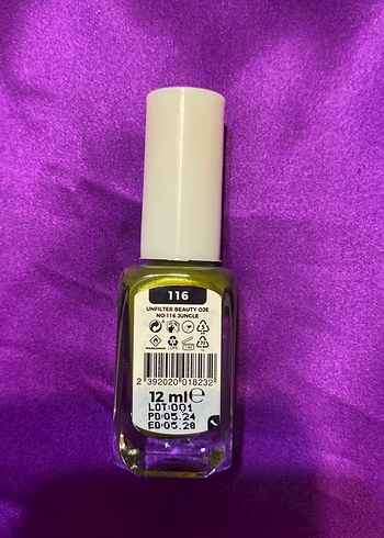 Diğer Olive / Zeytin Yeşili Oje Unfilter Beauty