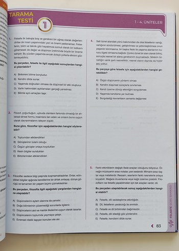  Beden TYT Felsefe Soru Bankası