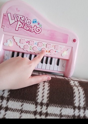 Beden Renk Pembe Pastel Renkli Eğitici Mini Piyano