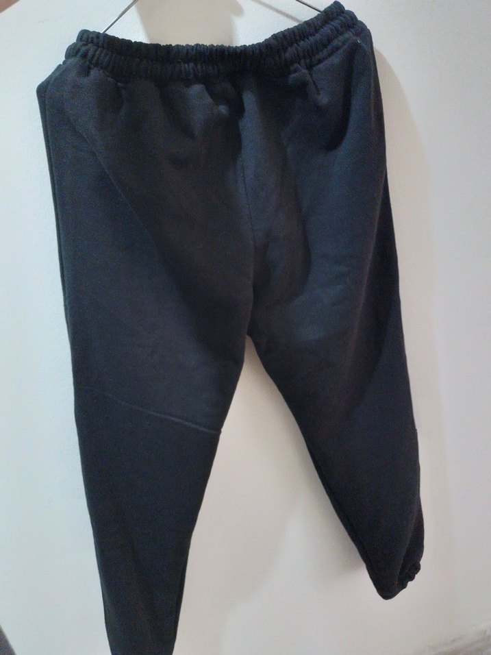 Siyah Fermuarlı Erkek Eşofman Altı - Görsel 5