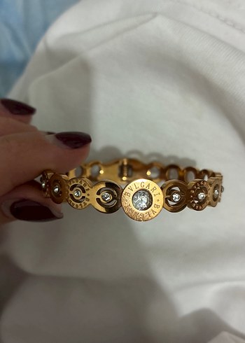 Bvlgari Altin Tasli Zarif Bileklik