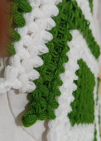 El Yapımı Yeşil Banyo Süngeri - Görsel 2