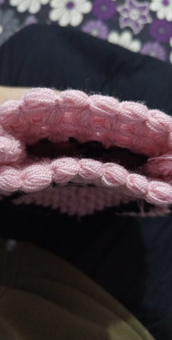 Nakışlı Pembe Renkli lif - Görsel 2