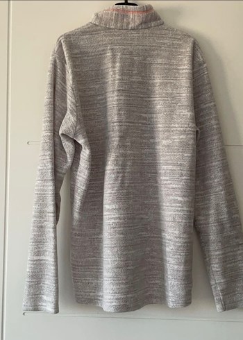 Decathlon Gri Yarım Fermuarlı Kız Çocuk Polar Sweatshirt