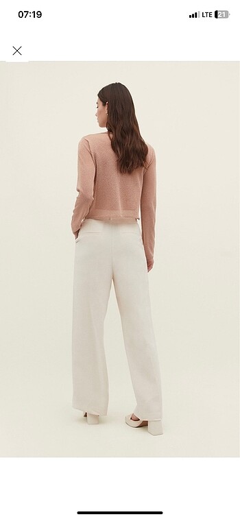 34 Beden Stradivarius pilili smart pantolon