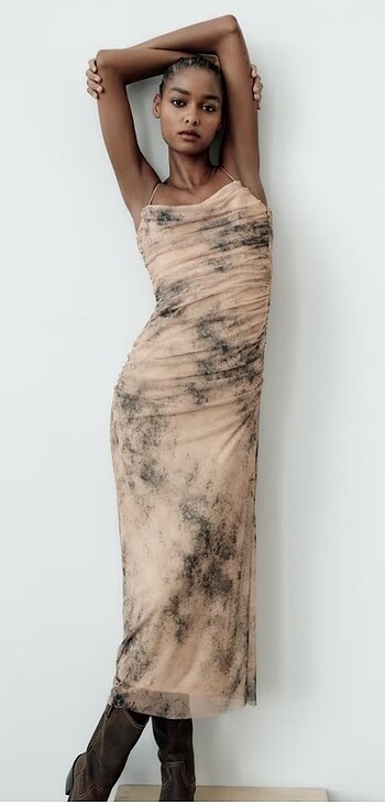 Zara Zara desenli elbise