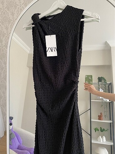 Zara Zara düğüm detaylı elbise