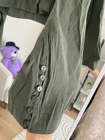 s Beden Zara dökümlü crop bluz