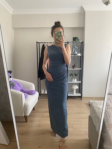 Zara drapeli elbise