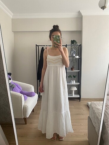 xs Beden Zara müslin elbise