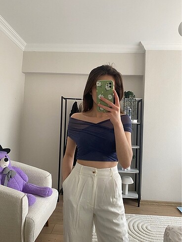 Pull and Bear Pull bear tül bluz