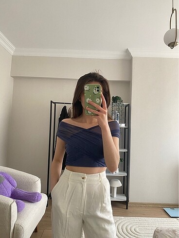 Pull bear tül bluz