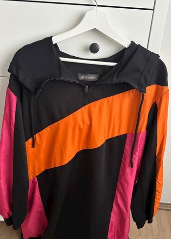 Renkli Fermuarlı Streetwear Ceketi