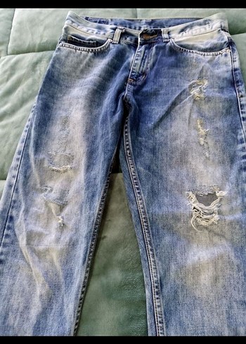 U.S Polo Assn. Gevşek Kesim Midi Mavi Kot Pantolon
