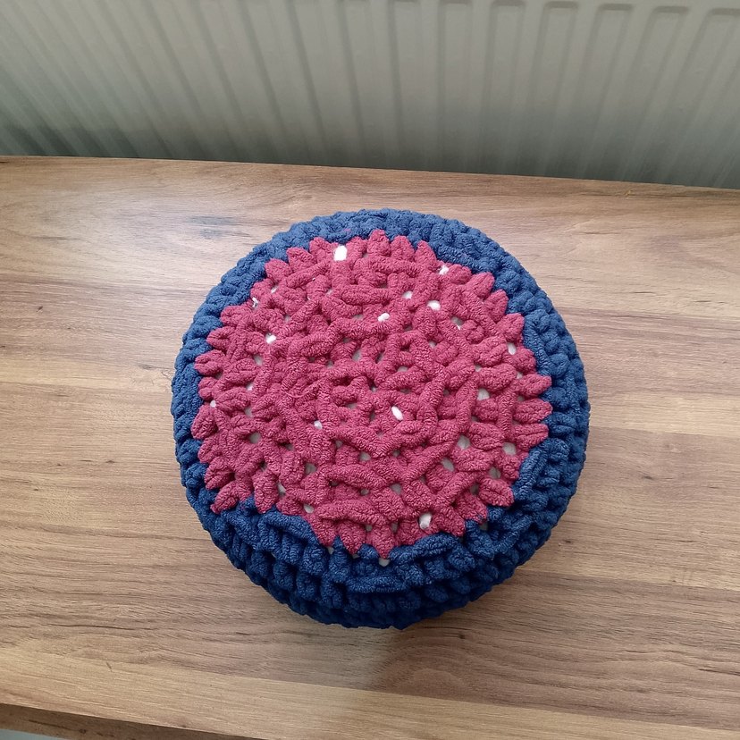 #alizepofiatki#atki#örgü#elörgüsüatkiLacivert Bohem Örgü Yuvarla - Görsel 2