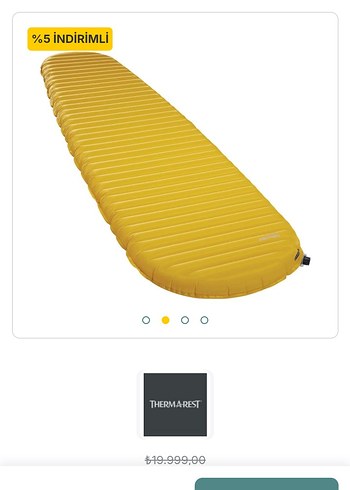 pompası yok sadece yatak kılıf Thermarest NeoAir XLite Şişme Kmp - Görsel 2