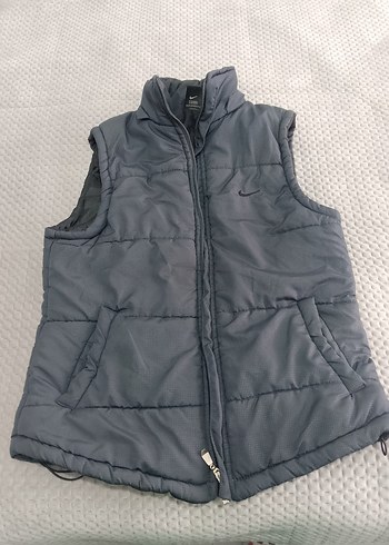 #nike#orjinal#markayelek#şişmeyelekGri Erkek Kapüşonsuz Fermuarl - Görsel 2