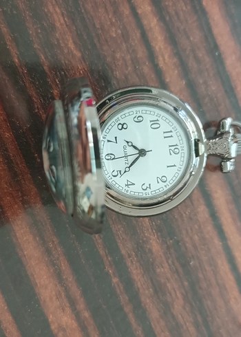 Diğer Gri Gotik Kurt Desenli Cep Saati