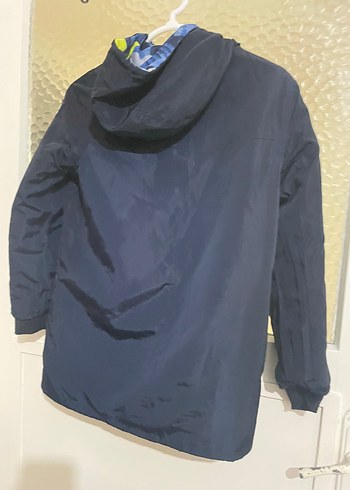 ÇİFT TARAFLI Kapüşonlu Fermuarlı Erkek Çocuk montu - Görsel 3