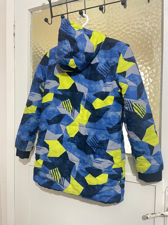 ÇİFT TARAFLI Kapüşonlu Fermuarlı Erkek Çocuk montu - Görsel 2