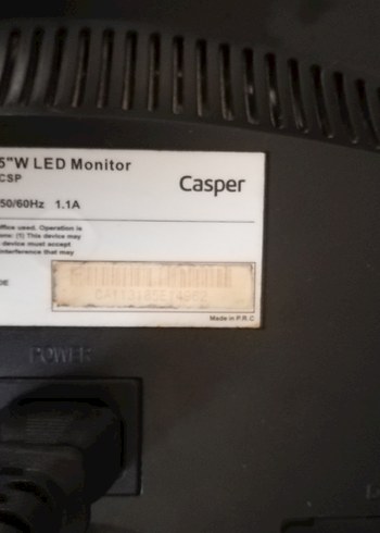 Casper Siyah Monitör 19 inc sağlam - Görsel 4