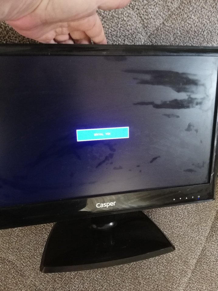 Casper Siyah Monitör 19 inc sağlam - Görsel 2