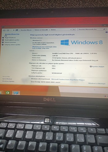 Siyah Dell Laptop sağlam özellikleri fotoğraf ta var - Görsel 2