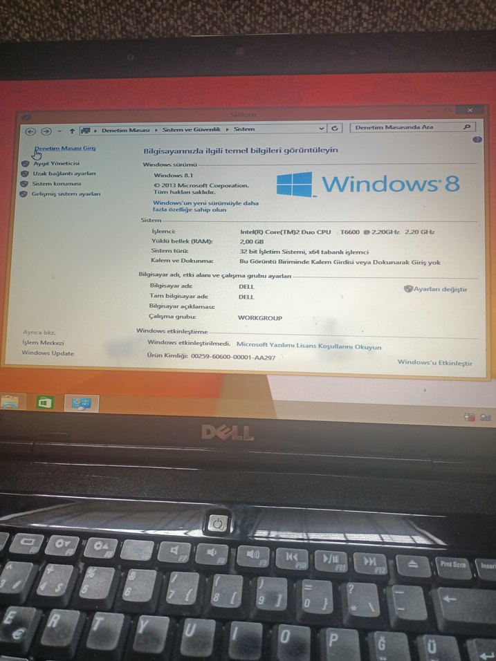 Siyah Dell Laptop sağlam özellikleri fotoğraf ta var - Görsel 2