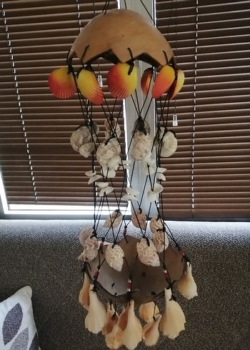 Deniz kabuklu dekoratif rüzgar çanı - Görsel 2