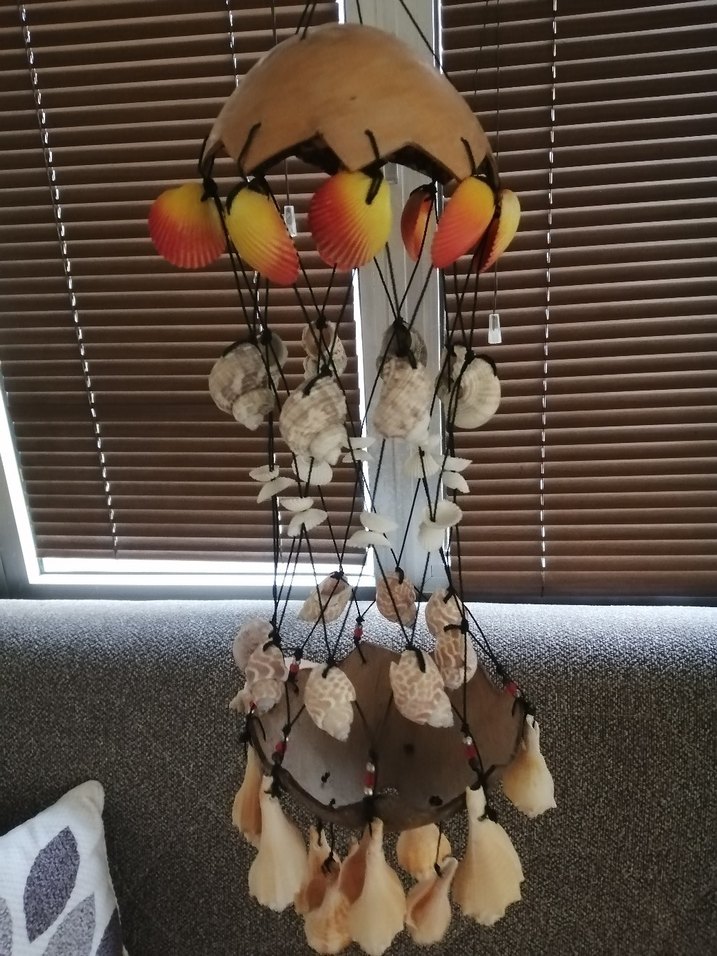 Deniz kabuklu dekoratif rüzgar çanı - Görsel 2