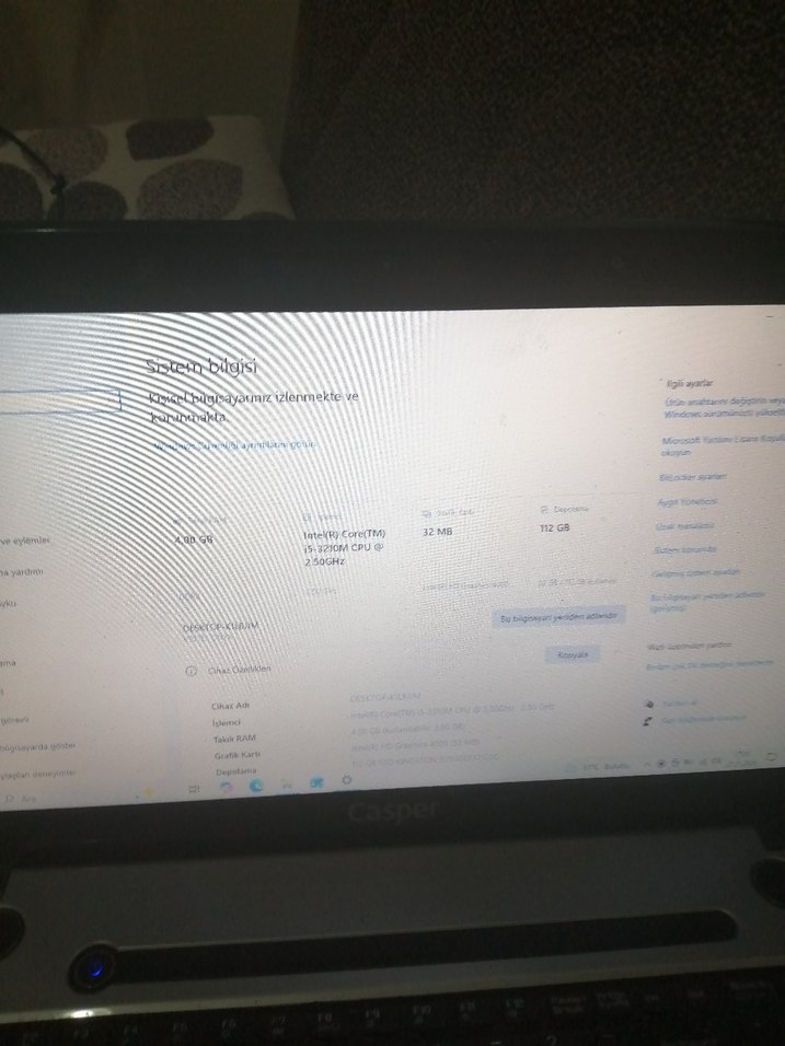 Gri Casper Laptop - Görsel 4