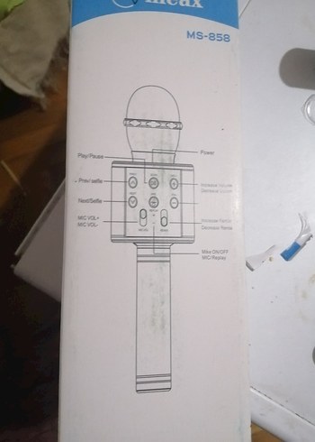 Siyah MS-858 Kablosuz Mikrofon - Görsel 3