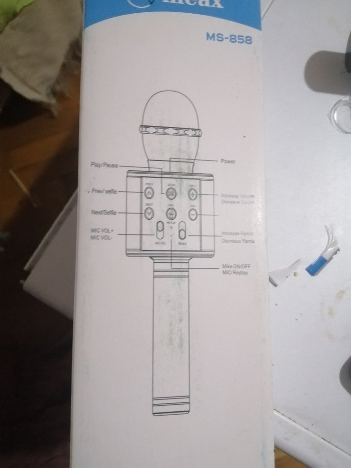 Siyah MS-858 Kablosuz Mikrofon - Görsel 3
