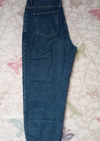 m Beden Kadın Lacivert Bol Kesim Denim Pantolon