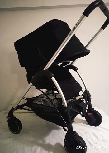 Şeffaf Yağmurluklu Siyah Bebek Arabası - Görsel 9