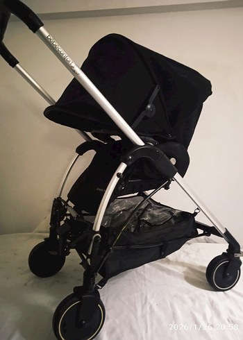 Şeffaf Yağmurluklu Siyah Bebek Arabası - Görsel 11
