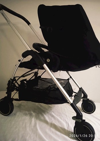 Şeffaf Yağmurluklu Siyah Bebek Arabası - Görsel 7
