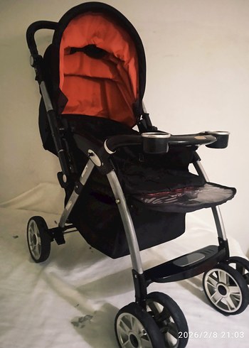 BABY2GO ÇİFTYÖN TAMYATAR BEBEK ÇOCUK ARABASI - Görsel 4