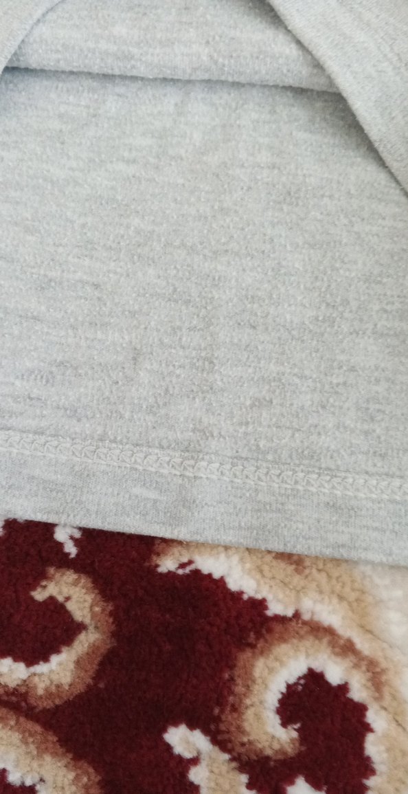 Gri  Boğazlı Triko Kazak - Görsel 5