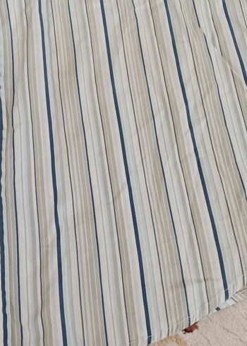 Gri Çizgili Kısa Kollu  Erkek Gömlek - Görsel 3