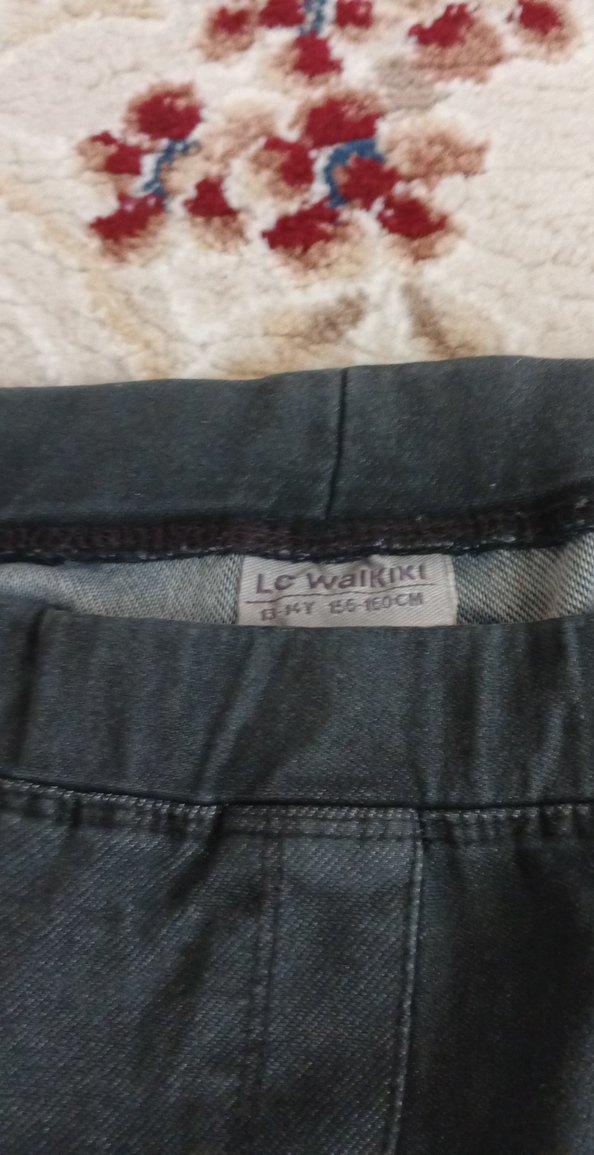 Gri Kadın Rahat Kesim Tayt - Görsel 4