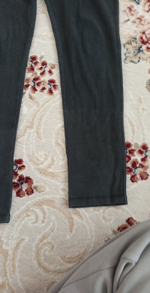 Gri Kadın Rahat Kesim Tayt - Görsel 3