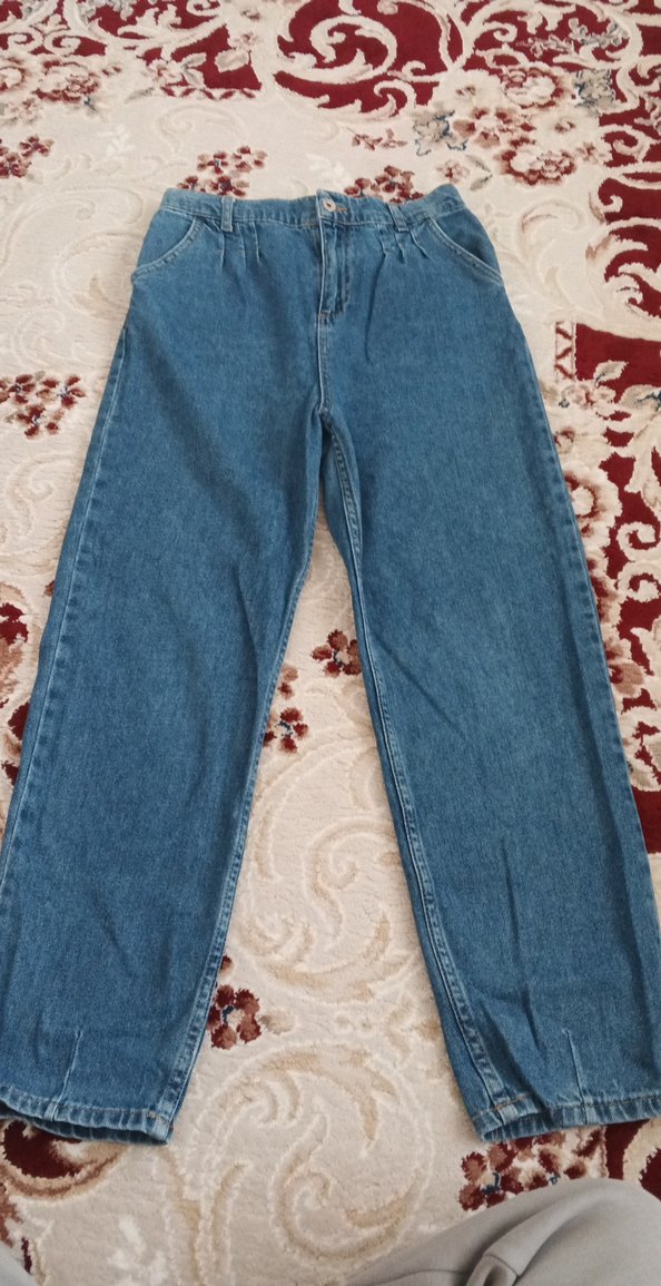 Mavi Kot Pantolon  mom jean - Görsel 2